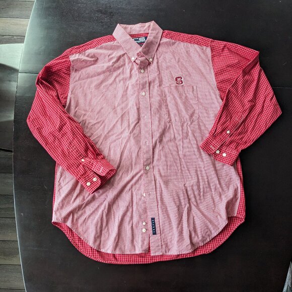 NC State Plaid Multi Color Button Up - Picture 1 of 6